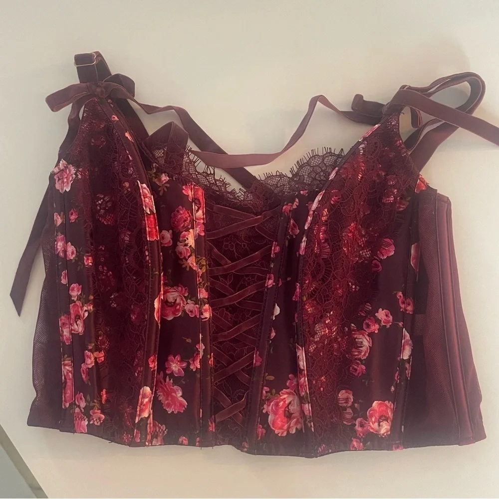 New! Victorias Secret TikTok floral corset bustier bra 22836
